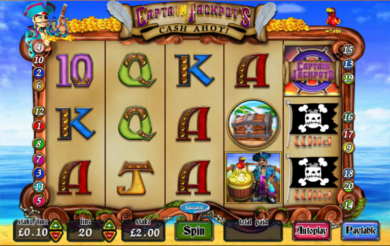Captain Jackpots Cash Ahoy Slot Machine Captain Jackpots Cash Ahoy Slot Machine